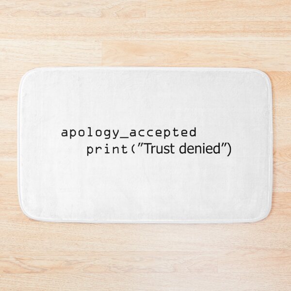 Item preview, Apology accepted Trust denied designed and sold by berlinius.