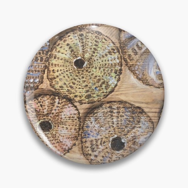 Item preview, Wood burned sea urchins designed and sold by Paintingladycat.