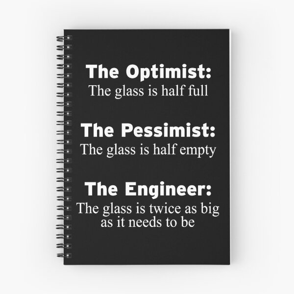 Item preview, Optimist, Pessimist and Engineer: Glass half full designed and sold by NeXore.