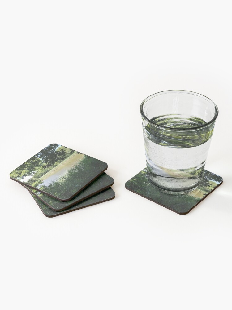 Thumbnail 2 of 5, Coasters (Set of 4), River Through the Trees designed and sold by MamaCre8s.