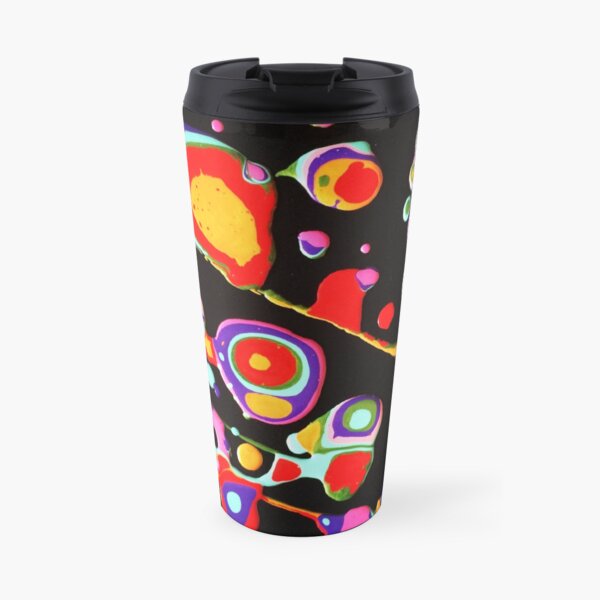 Modern Art Pouring Painting EMPOWER by Tessa Smits Travel Mug