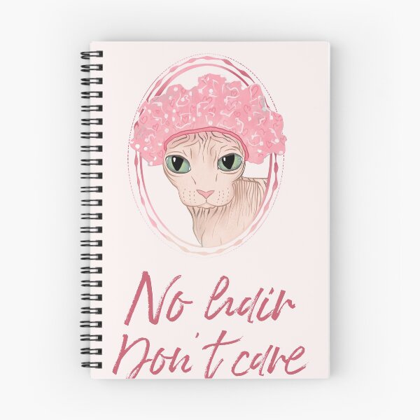 Item preview, No Hair Don't Care - Sphynx Cat in a Pink Shower Cap designed and sold by AnanasArt.