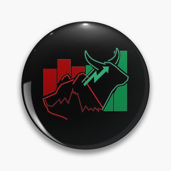 Item preview, Bull and Bear market stock finance gift idea designed and sold by NeXore.