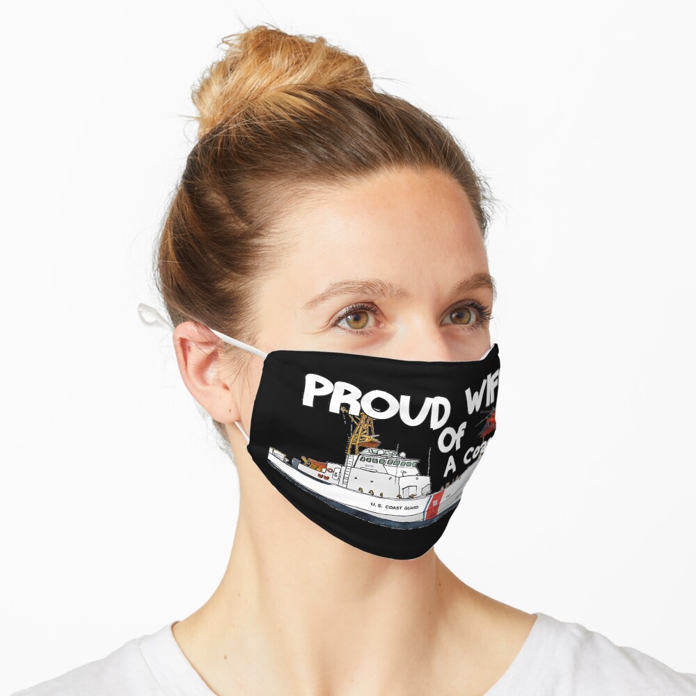 Proud Wife Of A Coastie Mask