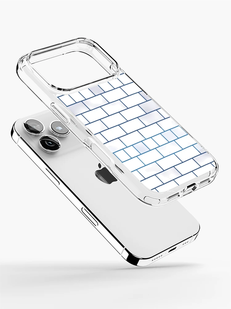 Thumbnail 2 of 5, iPhone Case, Brick Wall - Blue [Roufxis-Rb] designed and sold by RoufXis.