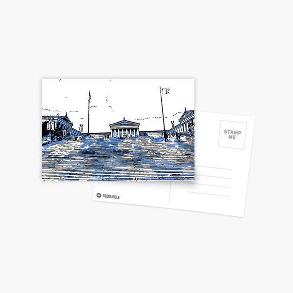 The Rocky Steps in Philadelphia Postcard