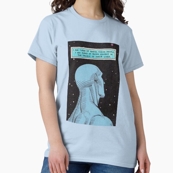 Artikel-Vorschau von Dr. Manhattan - Müde von der Erde, designt und verkauft von MinimalistRay.