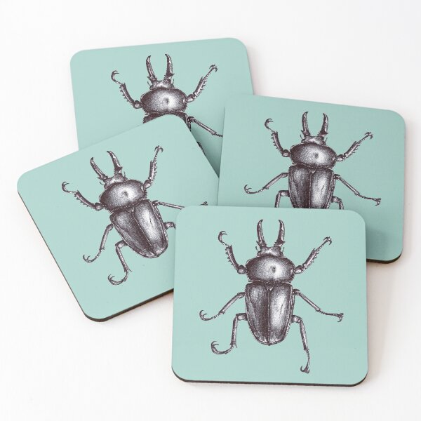 Item preview, Stag Beetle ink drawing designed and sold by sarahstribb.