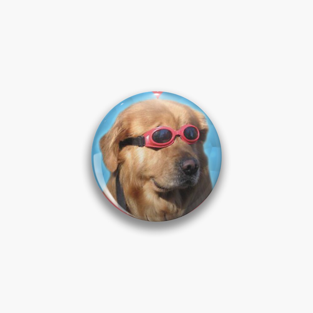 Doggo Stickers: Swimmer Dog Pin