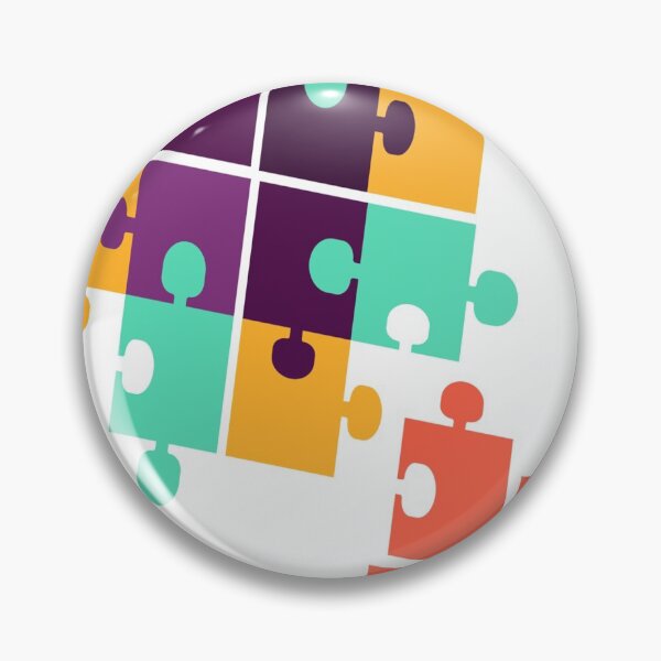 Item preview, Puzzle pieces pattern colorful game designed and sold by Onair555.