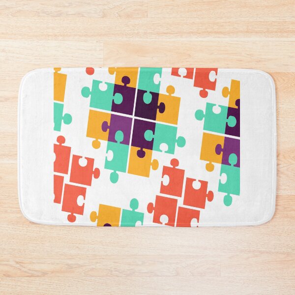 Item preview, Puzzle pieces pattern colorful game designed and sold by Onair555.