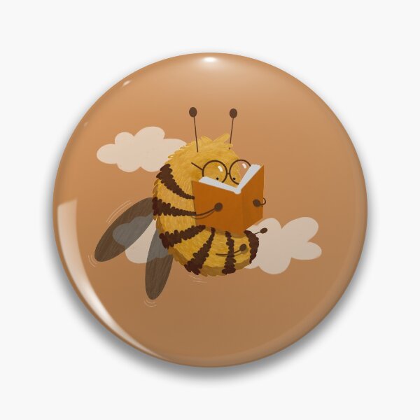 Item preview, For bookworms and bookworms - sweet bumblebee is reading a book designed and sold by KiwiBrush.