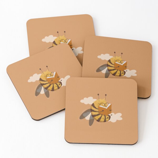 Item preview, For bookworms and bookworms - sweet bumblebee is reading a book designed and sold by KiwiBrush.