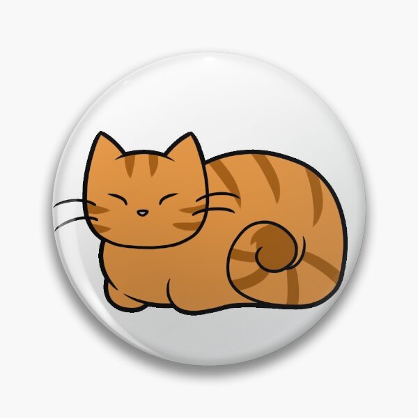 Item preview, Orange Striped Cat designed and sold by Ostrich Nest.