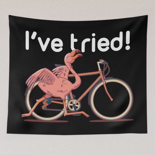 Item preview, Flamingo with a bike. designed and sold by emphatic.
