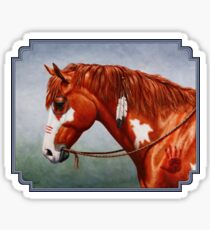 Native American War Horse Sticker