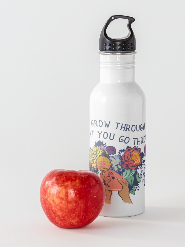 Alternate view of Grow Through What You Go Through Water Bottle