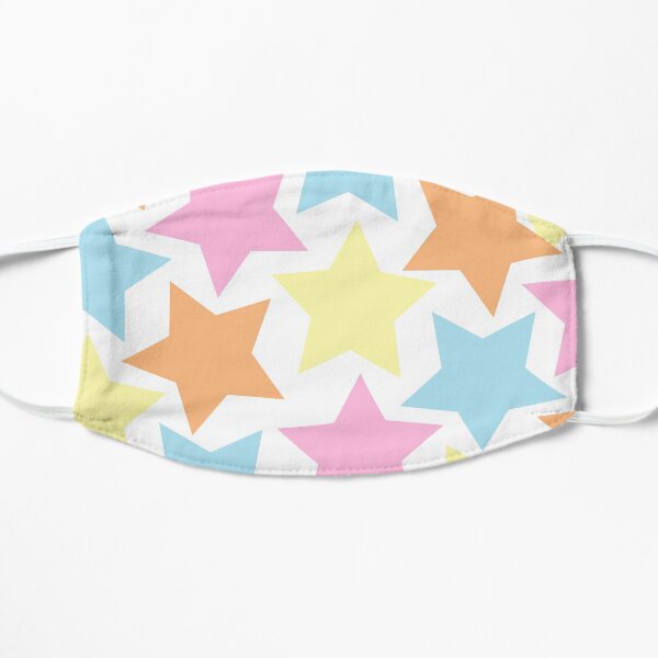 Pastel stars Flat Mask