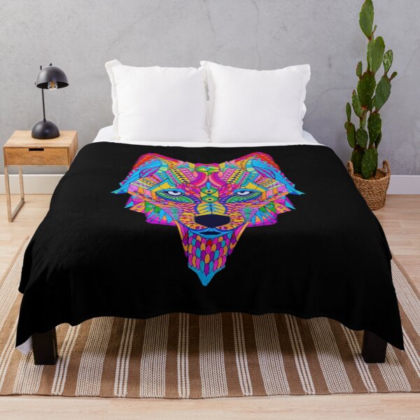 Item preview, Psychedelic Wolf designed and sold by Bododobird.