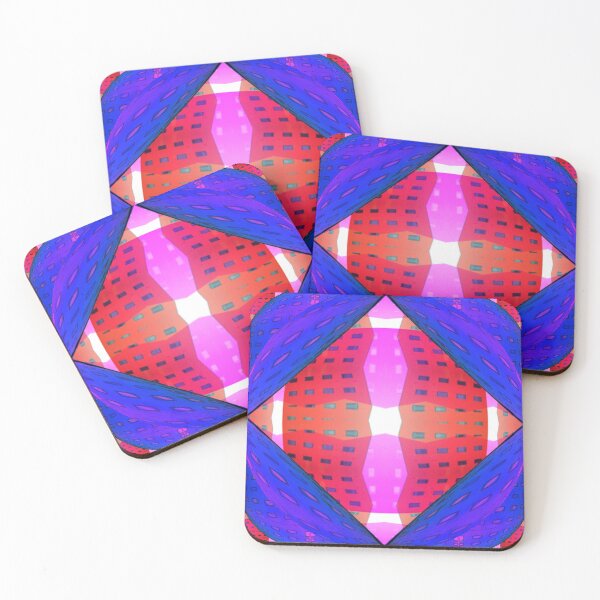 Item preview, Two-color psychedelic illustration designed and sold by Carré Comme Orange.