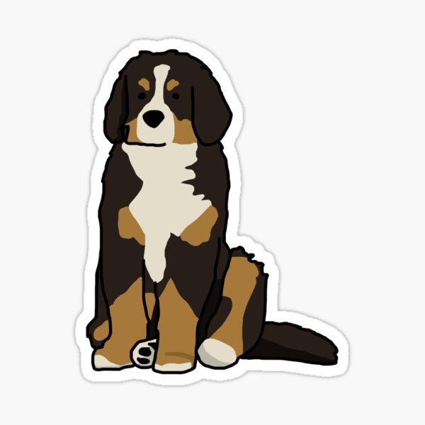 Bernese Mountain Pup Sticker