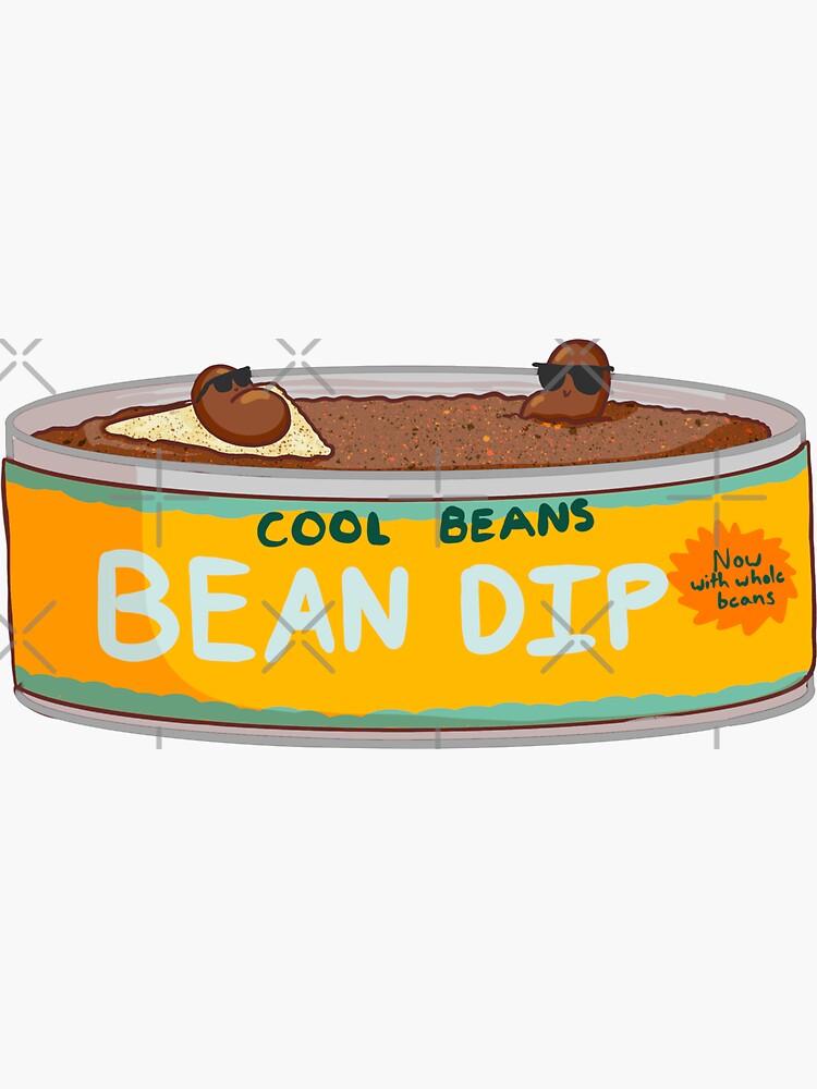 "Bean dip can " Sticker by victoryah Redbubble