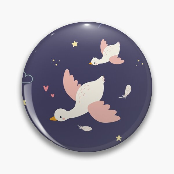 Item preview, Flock of ducks - indigo designed and sold by movezerb.