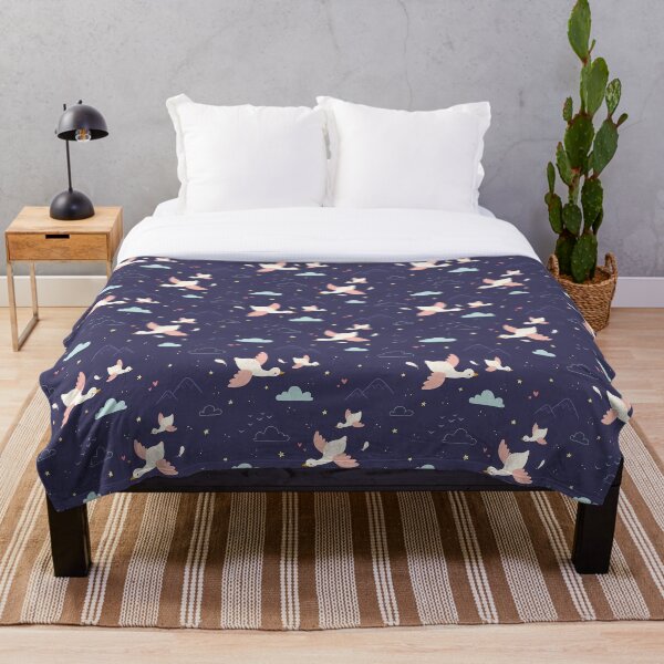 Item preview, Flock of ducks - indigo designed and sold by movezerb.