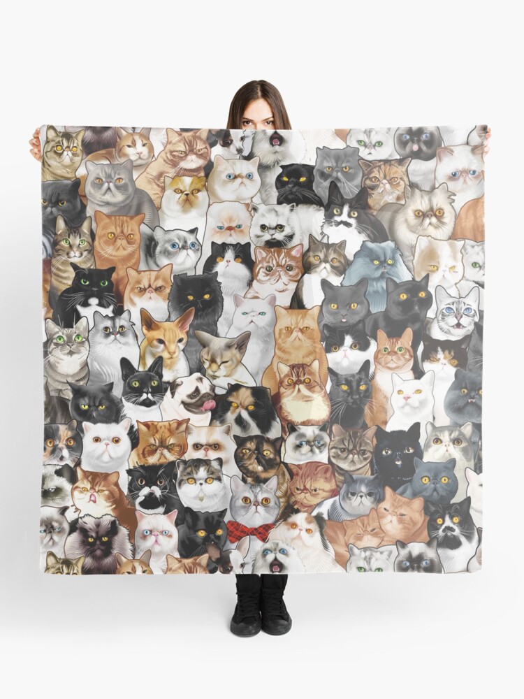Thumbnail 1 of 3, Scarf, #Catminaproject by Jimiyo designed and sold by jimiyo.