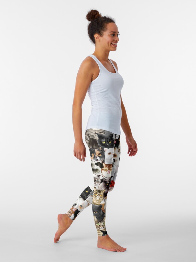 Alternate view of #Catminaproject by Jimiyo Leggings