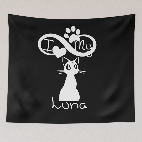 Item preview, I Love My Luna: Funny Cats Gift Idea designed and sold by cutitoutsir.