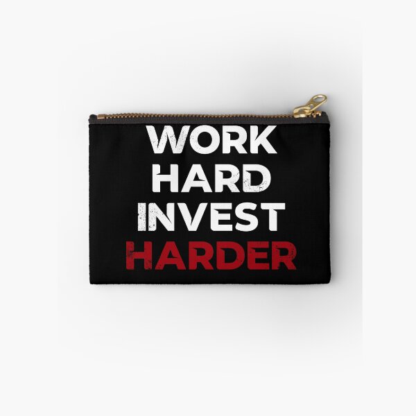 Item preview, Work hard Invest harder stock finance gift idea designed and sold by NeXore.