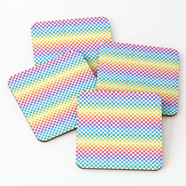 Item preview, Rainbow Check White designed and sold by DracoStyles.