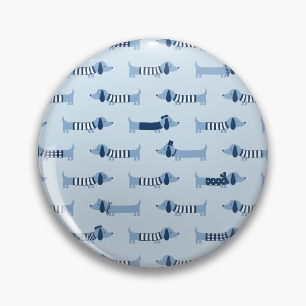Item preview, Fancy sausage dogs - blue designed and sold by movezerb.