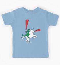Dinosaur Riding Unicorn Kids Tee