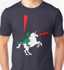 Dinosaur Riding Unicorn Unisex T-Shirt