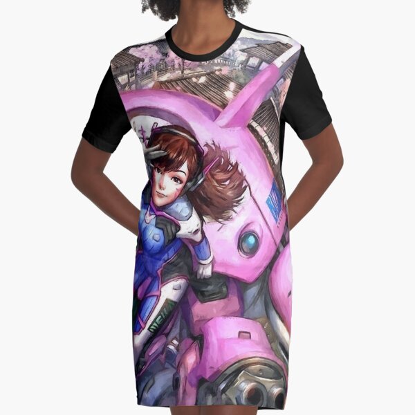 D.va in the sky Graphic T-Shirt Dress