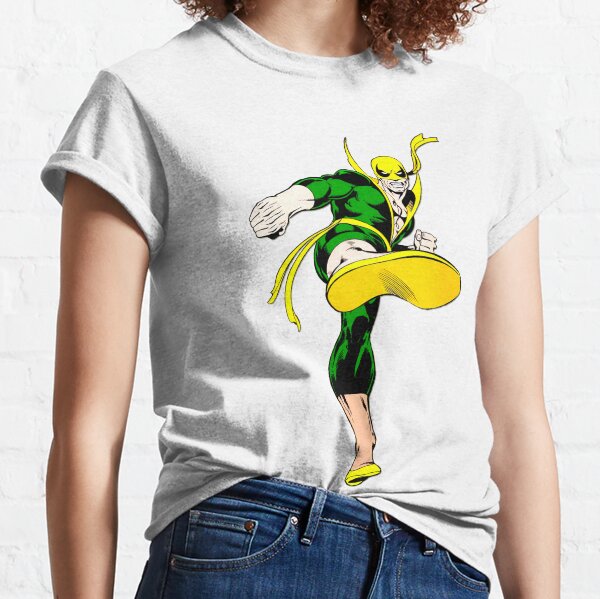 Marvel Iron Fist Four Square T-Shirt - BLUE