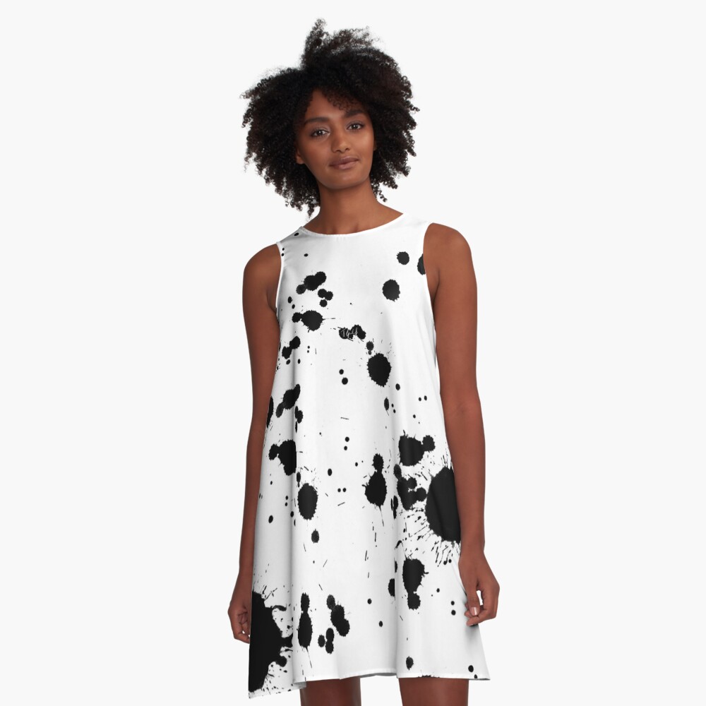 polo paint splatter dress