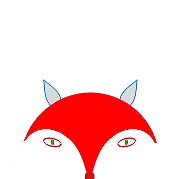 Artwork thumbnail, Red Fox (White) by Vk91art