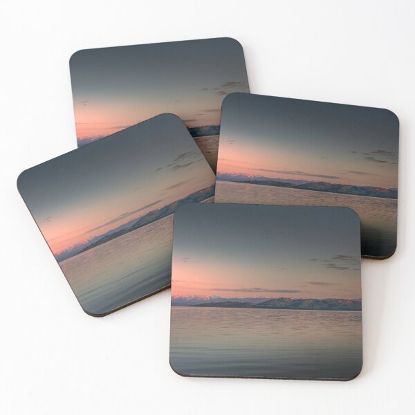 Sunset at Big Arm Bay Coasters (Set of 4)