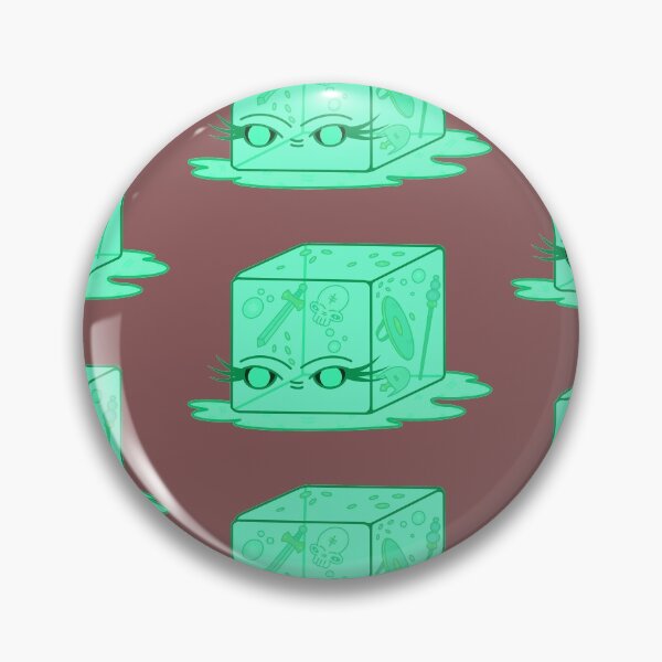 Item preview, a friendly gelatinous cube (green) designed and sold by tentaclemade.