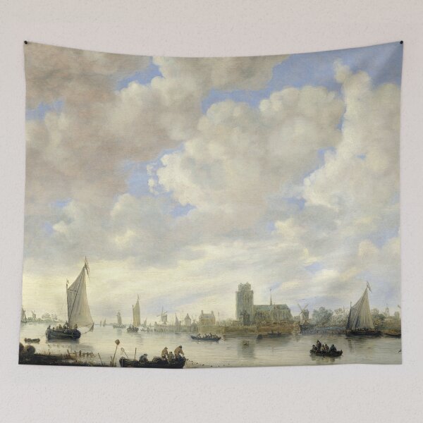 Item preview, View of Dordrecht with the Grote Kirk Across the Maas, by Jan van Goyen, 1644 designed and sold by Irina Polyanskaya.