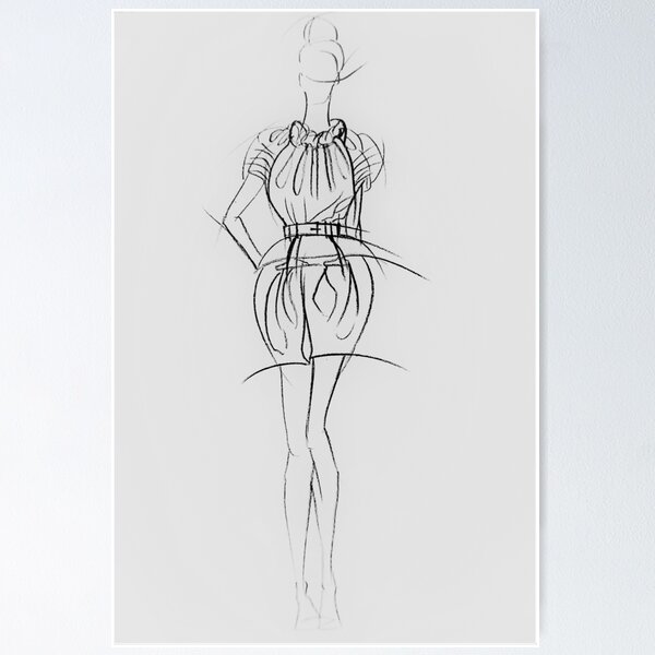 Item preview, Fashion drawing designed and sold by FONESAY.