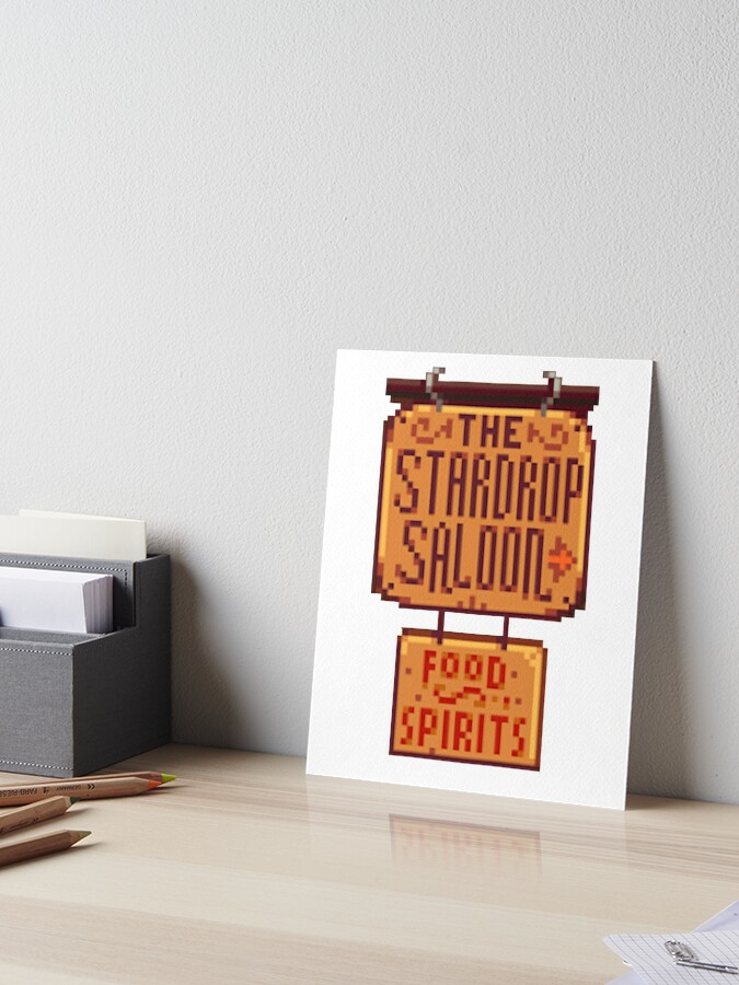 Stardew Valley Stardrop Saloon Art Board Print By R9440 Redbubble