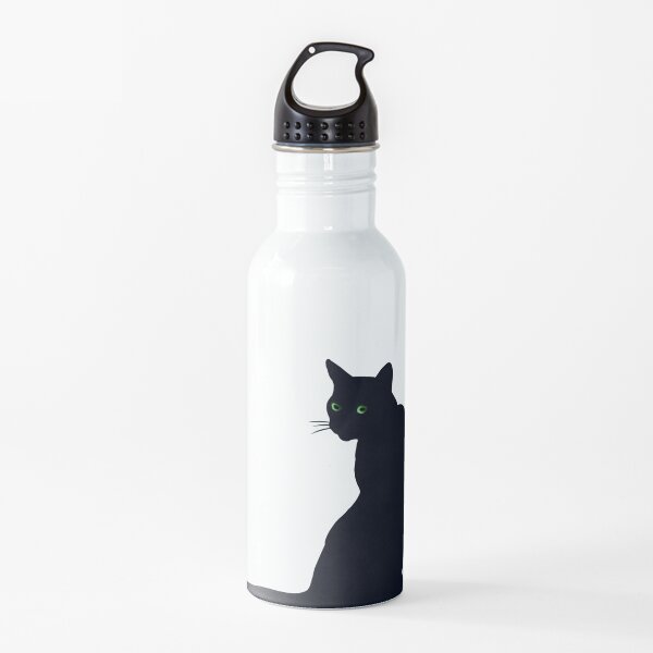 Black Cat  Water Bottle