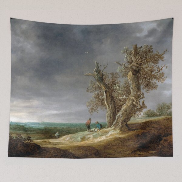Item preview, Landscape with Two Oaks by Jan van Goyen, 1641 designed and sold by Irina Polyanskaya.