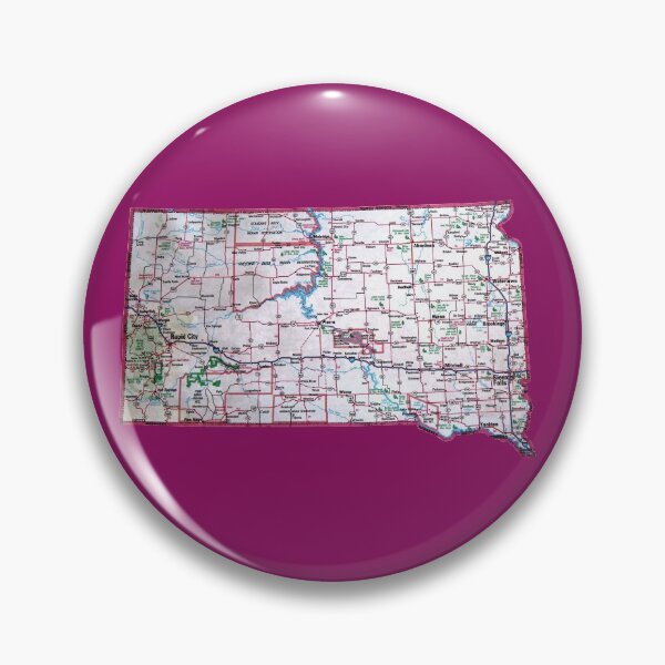 Item preview, Hoja de ruta de Dakota del Sur designed and sold by Havocgirl.