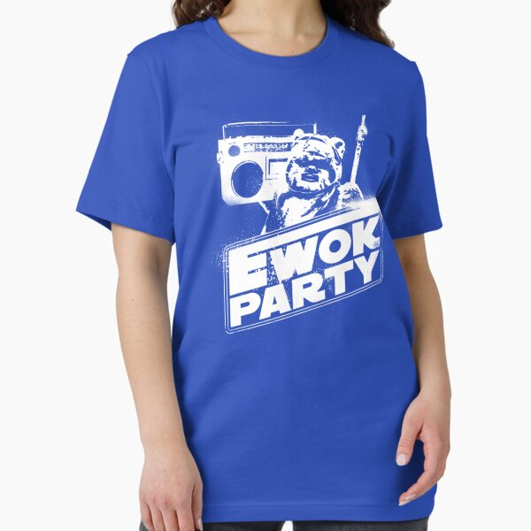 Vista previa del artículo con la obra «Fiesta Ewok», diseñado y vendido por ewokparty.