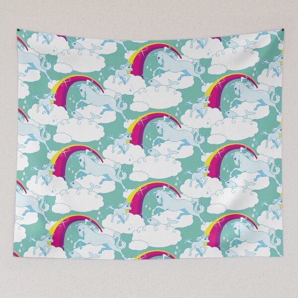 Item preview, Unicorn Family - Unicorn Family - Turquoise designed and sold by Birgit Schiffer.
